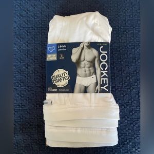 Jockey Low-Rise Cotton Stretch Briefs - 2 Pairs - Small - NWT
